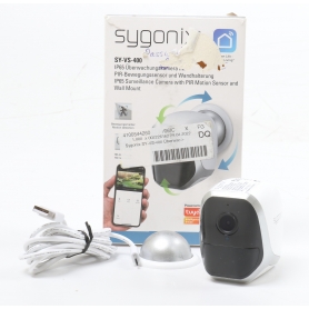 Sygonix SY-4452324 Kompaktkamera Überwachungskamera 1920x1080 Pixel 2,8mm Objektiv WLAN IP FHD weiß (260153)