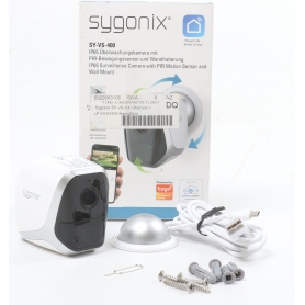 Sygonix SY-4452324 Kompaktkamera Überwachungskamera 1920x1080 Pixel 2,8mm Objektiv WLAN IP FHD weiß (260155)