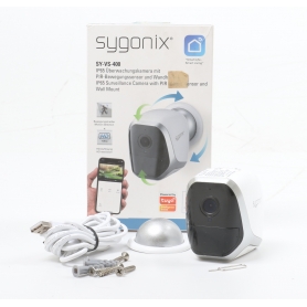 Sygonix SY-4452324 Kompaktkamera Überwachungskamera 1920x1080 Pixel 2,8mm Objektiv WLAN IP FHD weiß (260332)