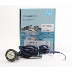 CCEI Mini Brio 2 LED Unterwasserscheinwerfer, 12W, 12V AC, Kunststoff, kaltweiß (260402)