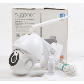 Sygonix SY-4535054 WLAN IP Überwachungskamera App-Steuerung 1920x1080 Pixel weiß (260577)