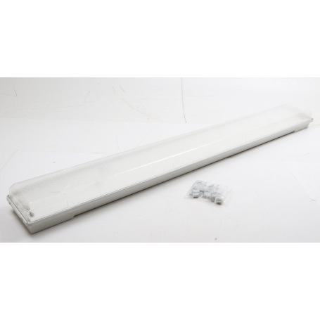 Schuch EVG Feuchtraum-Wannenleuchte 2x58W IP65, grau (164000012) (260492)