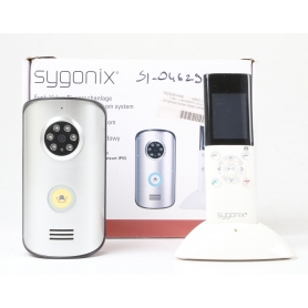 Sygonix SY-3396994 Funk Video-Türsprechanlage Türklingel Hausstation 2,4" LCD-Display 2,4GHz silber (251431)