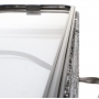 OEM Sicherheitsglas-Schiebefenster, Rahmen schwarz, 960x450mm (262641)