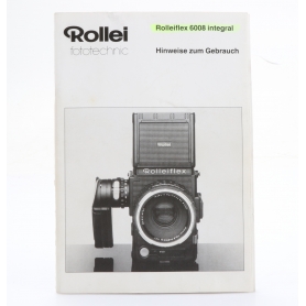 Rollei Rollei Rolleiflex 6008 integral Gebrauchsanleitung (263608)