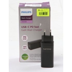 Philips DLP2681/12 USB-Ladegerät Netzladegerät Aufladegerät USB-A USB-C 65W schwarz (264634)