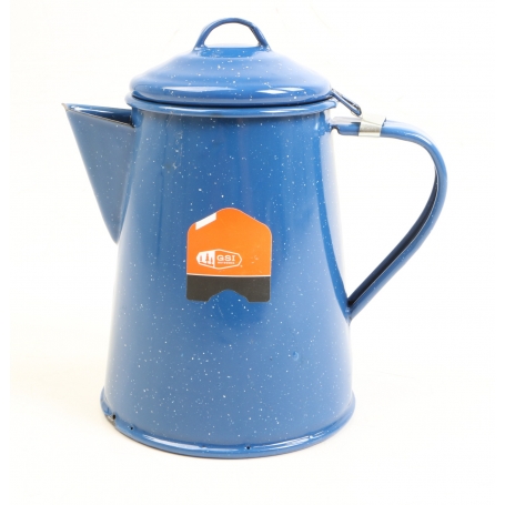 GSI Outdoors Emaille Kaffeekanne, blau, 1,4L (265202)