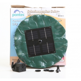 Pontec Pondosolar Lily Island 40280 schwimmende Solarteichpumpe Garten Solar Fontäne 150l/h 6V schwarz (265991)