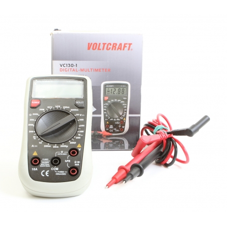 VOLTCRAFT VC130-1 digitaler Hand-Multimeter CAT III 250V Anzeige Counts 2000 (266173)