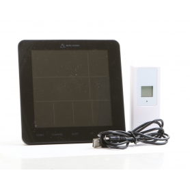 Max Home MX6036B WLAN-Wetterstation Wifi Temperatur Luftfeuchtigkeit 5-Tage-Wettervorhersage digital schwarz (266147)