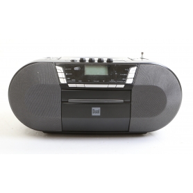 Dual DAB-P 200 Boombox Kassettenspieler Digitalradio CD MP3 DAB+ UKW-Radio USB AUX-IN schwarz (266565)