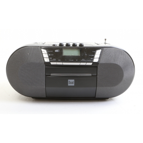 Dual DAB-P 200 Boombox Kassettenspieler Digitalradio CD MP3 DAB+ UKW-Radio USB AUX-IN schwarz (266565)