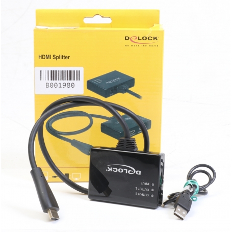 Delock HDMI Splitter 2 Port 4K 30Hz (266679)