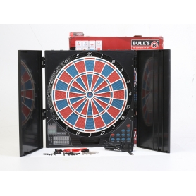Bulls Cabinet Lightning E-Dart Dartscheibe Wurfspiel 8 Spieler LED Displays 131 Varianten elektronisch schwarz (268646)