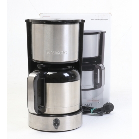 Clatronic KA 3805 Kaffeemaschine Filterkaffeemaschine Fassungsvermögen 10 Tassen Isolierkanne Edelstahl schwarz (268782)