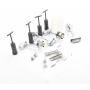 Paulmann URail Schienenspot Blossom Basisset G9 max. 4x10W 230V, dimmbar, chrom matt/satin (96898) (267975)
