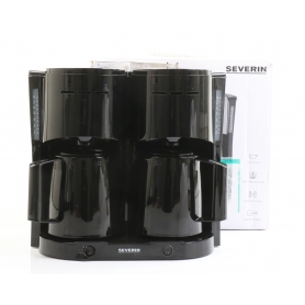 Severin KA 9315 Kaffeemaschine Filterkaffeemaschine Isolierkanne Tassen 16 schwarz (271019)
