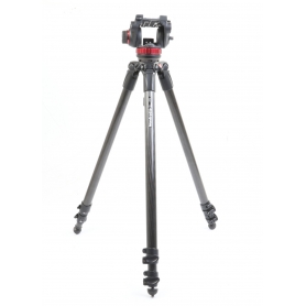 Manfrotto 535 MPRO Carbon Stativ mit MVH502AH Fluid Kopf (271215)