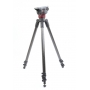 Manfrotto 535 MPRO Carbon Stativ mit MVH502AH Fluid Kopf (271215)