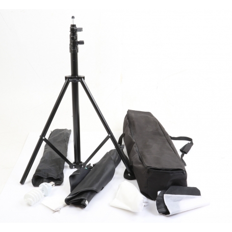Set aus Dauerlicht mit Stativ ca. 2 Meter hoch und Softbox 60x40 cm (271229)