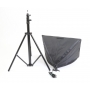 Set aus Dauerlicht mit Stativ ca. 2 Meter hoch und Softbox 60x40 cm (271229)