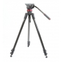 Manfrotto 535 MPRO Carbon Stativ mit MVH502AH Fluid Kopf (271235)