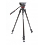 Manfrotto 535 MPRO Carbon Stativ mit MVH502AH Fluid Kopf (271235)