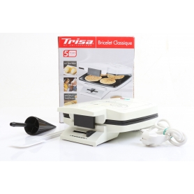 Trisa Bricelet Classique Waffeleisen Waffelautomat Bretzeli 1000W weiß (274508)