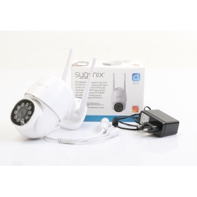 Sygonix SY-4760960 PTZ WLAN IP Überwachungskamera LAN 1920x1080P weiß (274741)