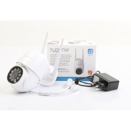 Sygonix SY-4760960 PTZ WLAN IP Überwachungskamera LAN 1920x1080P weiß (274741)
