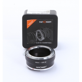 K&F Concept Adapter NIK-EOS M (Nikon Objektiv auf Canon EOS M Kamera) (273197)
