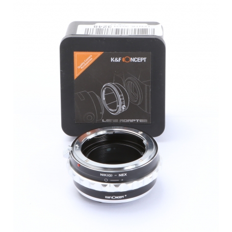 K&F Concept Adapter NIK(G)-NEX (Nikon Objektive auf Sony Nex Kamera) (273400)