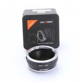 K&F Concept Adapter EOS-NEX (Canon EOS EF Objektive auf Sony Nex Kamera) (273421)