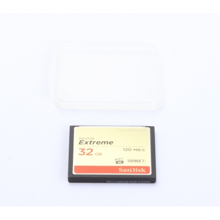 SanDisk Compact-Flash Karte Extreme 32GB 120 MB/s UDMA 7 (273837)