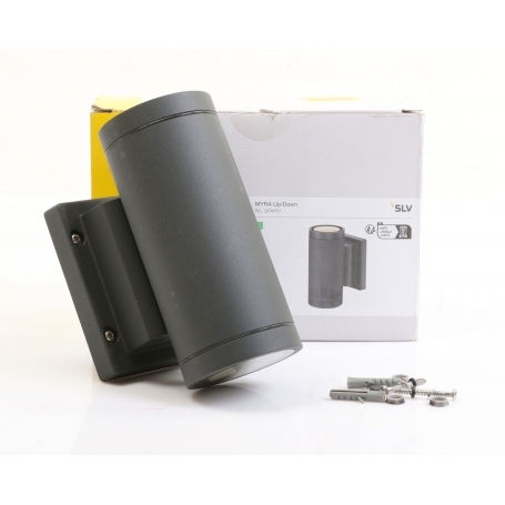 SLV MYRA UP/DOWN Outdoor Wandleuchte, QPAR51, IP55, anthrazit, max. 70W (233115) (275017)