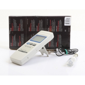 Voltcraft PH-100 ATC Digitales pH-Meter pH-Messgerät 0-14pH 9V Temperatur-Kompensation grau (275078)