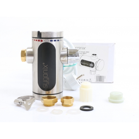 Sygonix SY-5247282 Durchlauferhitzer Warmwasserbereiter 3000 Watt 50°C elektronisch edelstahl (275079)