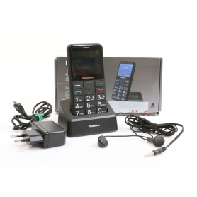 Panasonic KX-TU155 2,3" Senioren-Handy Mobiltelefon 0,3MP Bluetooth SOS-Notfalltaste hörgerätekompatibel schwarz (275192)