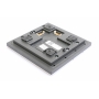 Gira 5532920 System 106 Ruftastenmodul Türstation 2fach edelstahl (275491)