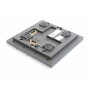 Gira 5532920 System 106 Ruftastenmodul Türstation 2fach edelstahl (275491)