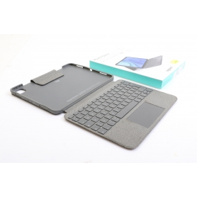 Logitech Folio Touch Tablet-Tastatur BookCover Smart Connector Apple iPad Pro 11 grau QWERTZ (275493)