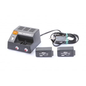Nikon Schnell Ladegerät Quick Charger MH-1 mit 2x MN-1 Ni-Cd Batterie (274802)
