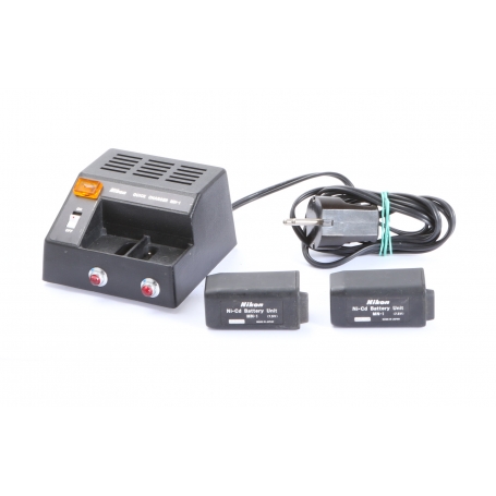 Nikon Schnell Ladegerät Quick Charger MH-1 mit 2x MN-1 Ni-Cd Batterie (274802)