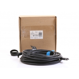 Renkforce 10 Meter RF-5625884 Glasfaser USB-C-Displaykabel USB 3,2 Gen2 einseitig gewinkelt schwarz (275609)