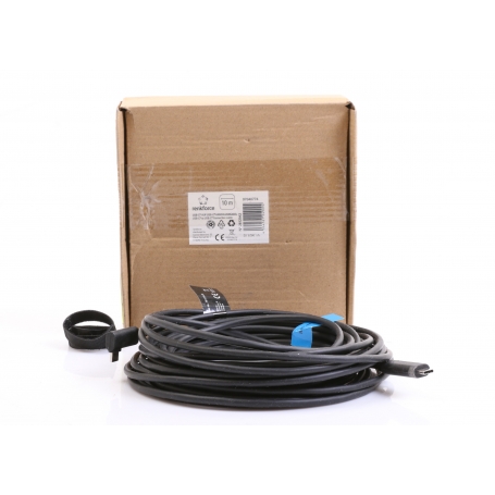 Renkforce 10 Meter RF-5625884 Glasfaser USB-C-Displaykabel USB 3,2 Gen2 einseitig gewinkelt schwarz (275609)