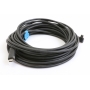 Renkforce 10 Meter RF-5625884 Glasfaser USB-C-Displaykabel USB 3,2 Gen2 einseitig gewinkelt schwarz (275609)