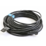 Renkforce 10 Meter RF-5625884 Glasfaser USB-C-Displaykabel USB 3,2 Gen2 einseitig gewinkelt schwarz (275609)
