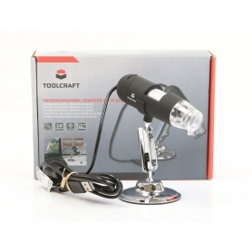 TOOLCRAFT TO-5139591 USB Mikroskop Mikroskopkamera 2MP digitale Vergrößerung max 200x schwarz (275674)