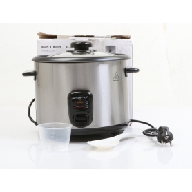 Emerio RCE-110118 Reiskocher Reisgarer 1,5 Liter 500W Antihaftbeschichtung Edelstahl schwarz (275099)