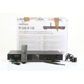 Renkforce RF-DAB-IR1700 Radio-Adapter UKW Internetradio DAB+ WLAN Bluetooth DLNA schwarz (275896)